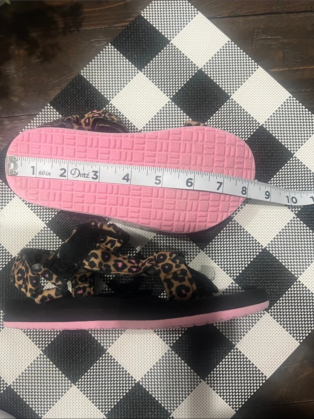Sporto Leopard Print Strappy Sandals & Purple White Flip Flops